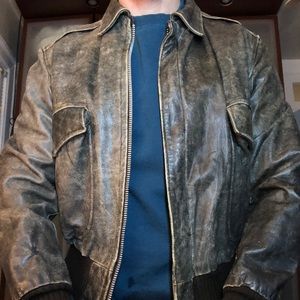 Vintage American Eagle leather bomber sz40/M